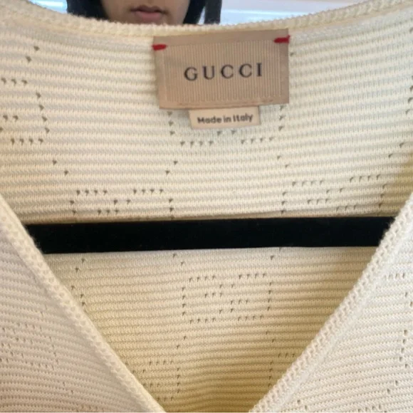Gucci monogram button up sweater 100% cotton - Picture 8 of 9